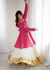 Navratri Collection Pink Color Georgette With Codi Work Lehenga Choli